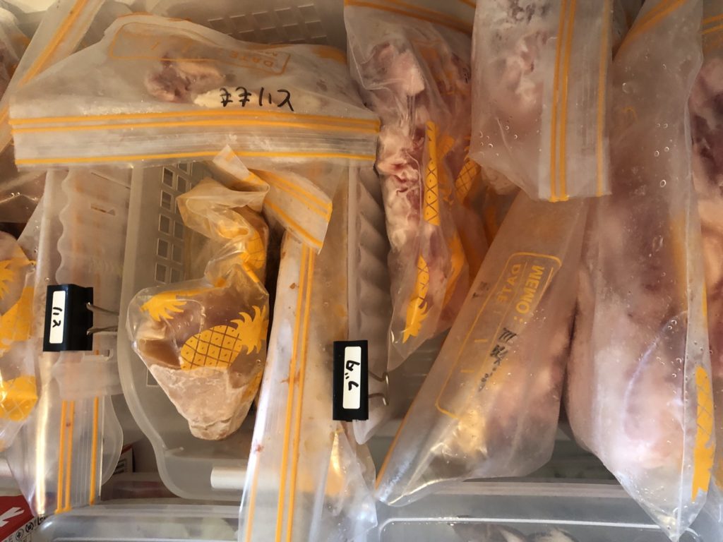 冷凍庫の収納技